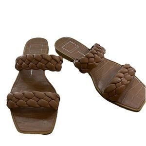 Dolce Vita Indy Double Braided Strap Sandal Tan Women’s 7.5/8